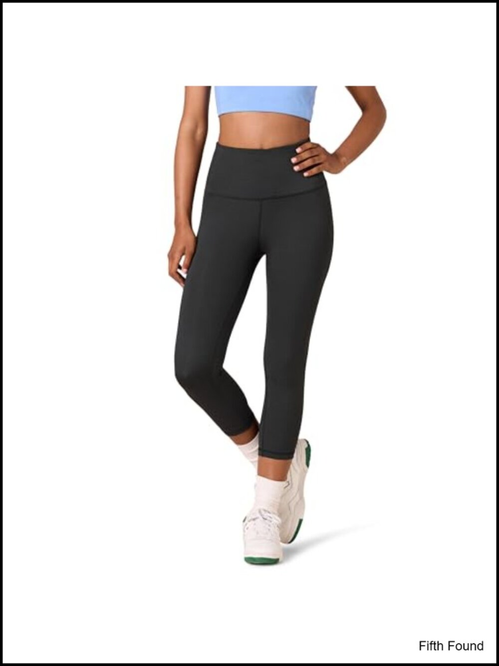 High Waisted Active Sculpt Capri Leggings Medium Compression Cropped